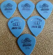 Dunlop Tortex Jazz III XL 6 Picks 1.0mm Blue