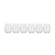 Krosno Harmony Stemless Wine Glasses 440ml (Set of 6)
