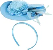 [BESPORTBLE] Bridal Fascinator Hat with Elegant Wedding Headdress for Tea Parties and Banquets Lightweight Hair Accessories for Bride Exaggerated Headband for Celebrations