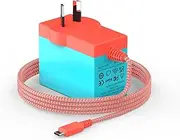 Charger for Nintendo Switch，39W 15V 2.6A Fast Charging AC Adapter with 6 FT USB C Cord Compatible with Nintendo Switch Lite/LITE/OLED,Support TV Dock/Phones