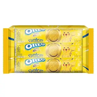 OREO寶可夢餅乾系列(香草巧克力/巧克力夾心/草莓夾心/巧克力香蕉)(358.8G/包)【愛買】