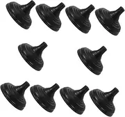 GALPADA Professional Black Round Base Stand 10pcs Plastic Mini Flag Holder Stand Desk Flag Mount Table Base for Business
