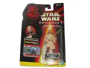 Hasbro 1998 Star Wars Episode I Qui-Gon Jinn Figure w/Commtech Chip NEW