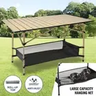 Aluminium Camping Table Portable Picnic Outdoor Folding Roll Up BBQ Desk w/Bag