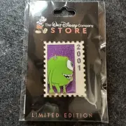 DEC Mike Wazowski Monsters Inc Stamp Pin Disney Pixar Commemorative LE 250
