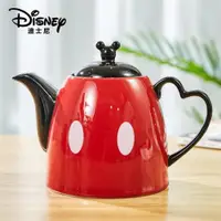 在飛比找ETMall東森購物網優惠-迪士尼炫彩米兜茶壺 時尚創意大容量涼水壺 耐高溫卡通陶瓷水壺