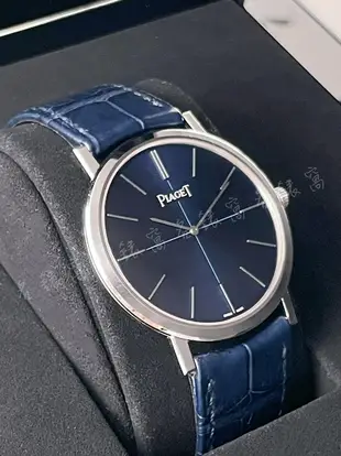 【現貨】Piaget 伯爵 G0A42107 Altiplano 60週年紀念款 18K白金錶殼 藍色錶盤 限量發行460顆