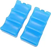 2pcs Contoured Freezer Pack Contoured Shape Ice Pack,Breastmilk G Ice Box,Breastmilk Ice Pack, Contoured Shape Blue Reusable Ice Box for Breastmilk Working Mom