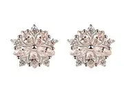 02 Women Jewelry Earrings Simplicity Flower shaped Earrings Sparkle Earrings