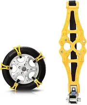 8pcs Snow Chains Anti-Skid Portable Emergency Traction Tire Chains Universal Snow Chains for SUV Car Truck Winter Driving