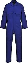 Portwest BIZ1 Mens Heat Flame Resistant Welding Overalls Bizweld FR Protective Boiler Suit Work Coveralls Durable Workwear Mechanics Warehouse Garages Royal Blue, 4XL