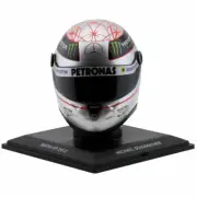 Michael Schumacher Platin-Helm Spa 300th Gp 2012 1:4
