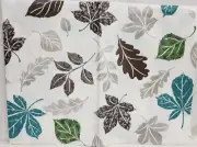 Peva Vinyl Tablecloth 52" x 52" Square (4 people) MULTICOLOR LEAVES, BH