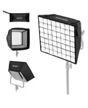 NEEWER 12.2” x 11.4” Foldable Softbox Diffuser with Grid Bag for LED Video Light
