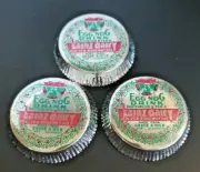 Kainz Dairy Egg Nog Milk Bottle Cap New Unused Vintage Lot of 3 Rare