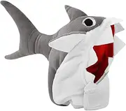 Pet Shark Hat, Cute Plush Puppy Shark Headdress, Adjustable Pet Shark Headgear, Funny Costume Cosplay Dress Up, Small Medium Dog Shark Hat, Shark Costume for Dogs, Shark Hat for Puppies, Pet Costume H
