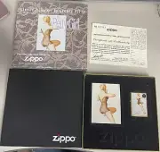 ZIPPO 1998 THE PETTY GIRL SERIES MEMPHIS BELL BRASS LIGHTER SEALED IN BOX E64
