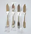 NEW Christofle Hotel Cluny Silver Plated Set of 4 Fish Knives