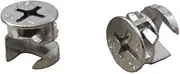 12 x 10mm Cam Lock Replacements, Cam Connector Fittings, Furniture Cam Lock Nut Hardware Parts for Cabinet Dresser Drawer Table, 10 Pieces