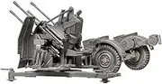 Tamiya German 2CM Flakvierling 40 1:35 Scale Model Kit