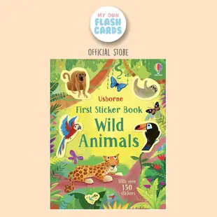 Usborne First Sticker 野生動物教育貼紙書兒童進口野生動物