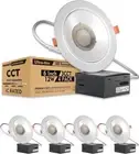 4Pack 6 inch LED Recessed Lighting CRI90 3CCT 3000K/4000K/5000K LED
