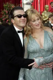 Antonio Banderas Melanie Griffith at The 77th Academy Awards - Arr- Old Photo