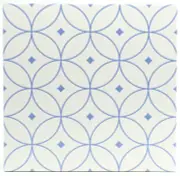 Emser Tile F39GEOM1010V2 Geometry - 10" x 10" Square Floor and - Blue Atom