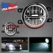2010-2014 Toyota 4Runner Pair 80W LED Fog Light Clear Len Replacement Upgrade T5 (for: Toyota)