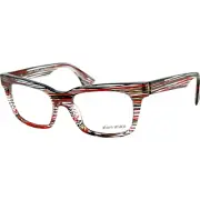 Alain Mikli AO3021 Unisex Plastic Eyeglass Frame 3087 Red Brown Stripe 50-17