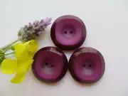 60's Vintage 'Tapered rim' Square-look MOD Purple Coat Jacket Dress Buttons-30mm