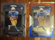 ISAIAH SPILLER 2022 Panini Prizm SILVER & RWB PARALLELS RC # 324 Lot 2