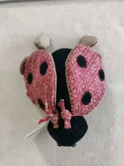 Vintage 2001 Dora Designs LADYBUG Plush Stuffed Animal Play Weighted Paperweight
