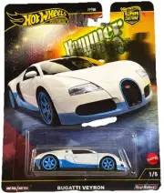 Hot Wheels Premium Bugatti Veyron, White/blue