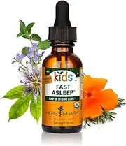 Herb Pharm Kids Certified-Organic Alcohol-Free Fast Asleep Herbal Formula, 1 Ounce