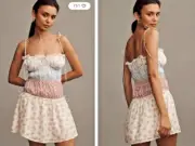NWT ANTHROPOLOGIE FOR LOVE & LEMONS ELULA PATCHWORK LACE MINI DRESS FLORAL L