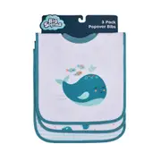 Big Softies 3 Pack Popover Bibs,Whale