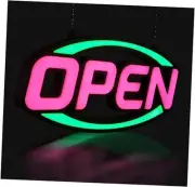 32" X 16" Open Sign - Ultra Bright Extra Jumbo LED Large Open Sign - Pink/Green