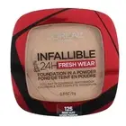 L'Oreal Paris Infallible 24 H Fresh Wear Foundation, Ivory Buff 125, 0.31 oz