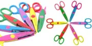 UCEC 6 Colorful Decorative Paper Edge Scissor Set, Great for 6pcs,