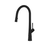 Greens Lustro Pull-Down Sink Mixer-Matte Black-195025471