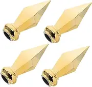 TOBBOMEY 4pcs Flagpole Topper Ornament Durable Flag Pole Ends Replacement Finials for Outdoor Use for Decoration and Enhancing Flag Display