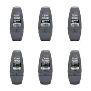 6x Dove 50ml Antiperspirant Deodorant Roll On Mens 48h Protection Invisible Dry