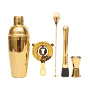 Cocktail Shaker Set Bartender Kit,5 Piece Bar Set Stainless Steel Bar Tools S...