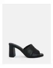 [Novo Shoes] Frosty Mule Heels in Black