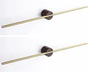 Self-Adhesive Gold Towel Bar Bath Towel Holder Adjustable Aluminum Wall Mount Bathroom Towel Holder for Bathroom Shower and Kitchen Space Saving Towel Ha