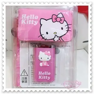 小公主日本精品♥Hello Kitty 行動電源 充電器 LED手電筒 附收納袋 7800mAh 粉 21061103