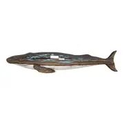 Whale Swim 90cm Timber Wall Hanging Art Home/Office Decorative Display Brown