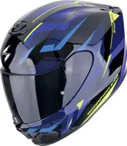 Scorpion EXO-391 Aaxo Helmet, black-blue-yellow, Size M for Men Black Blue Yellow