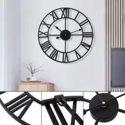 Large Roman Wall Clock Big Numeral Giant Round Face Outdoor Garden 40cm -·